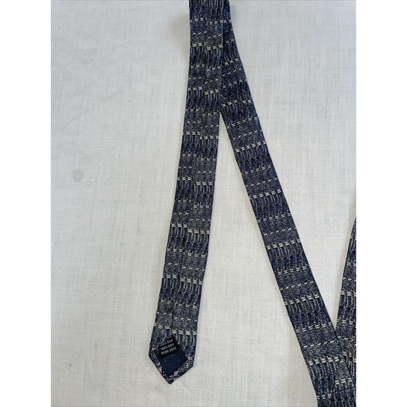 Vollerei Dress Tie Mens Size 58" Red Gray 100% Silk Designer - Picture 6 of 12